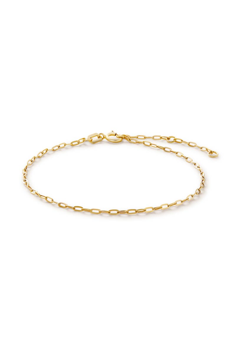 Gold Chain Bracelet - Gold Paperclip Bracelet, Main, color, Gold