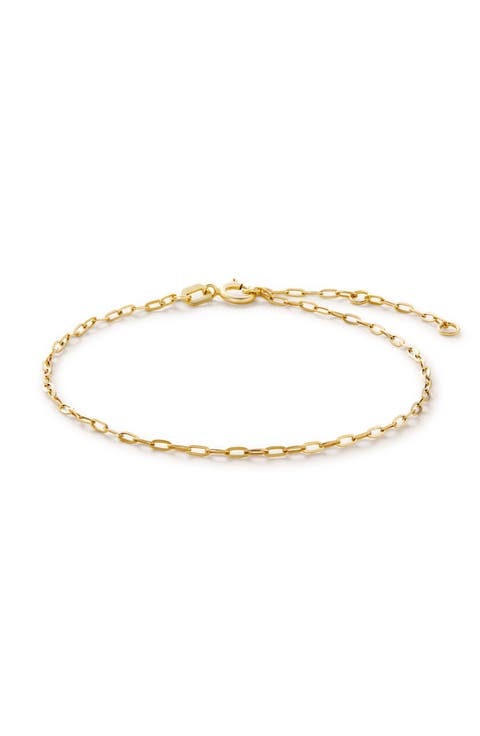 Gold Chain Bracelet - Gold Paperclip Bracelet