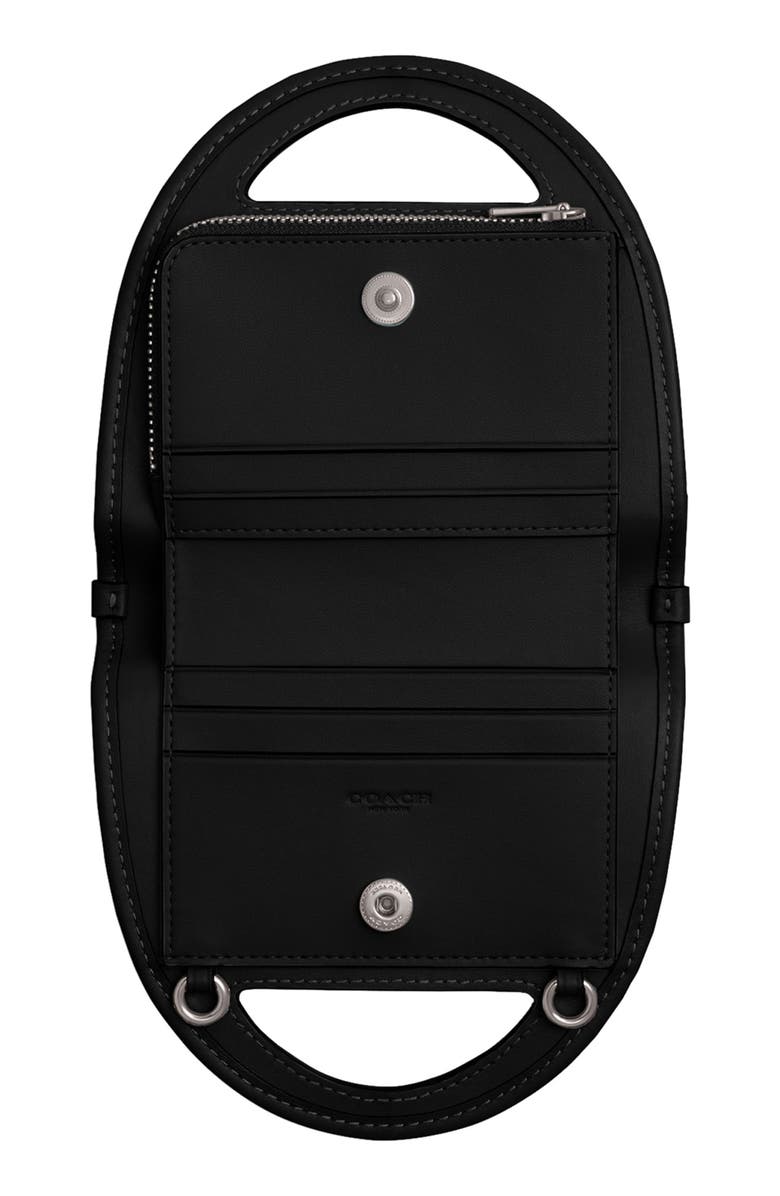 COACH Leather Top Handle Card Case, Alternate, color, 