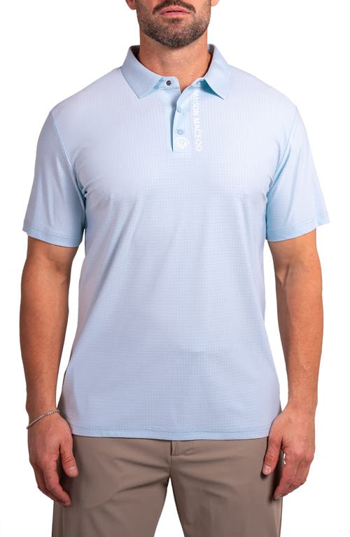 Maceoo Golfascension Stretch Nylon Polo In Blue