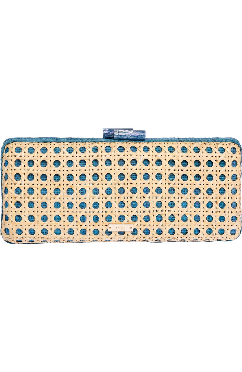 Rafe New York Alessandra Long Clutch, Alternate, color, Blue