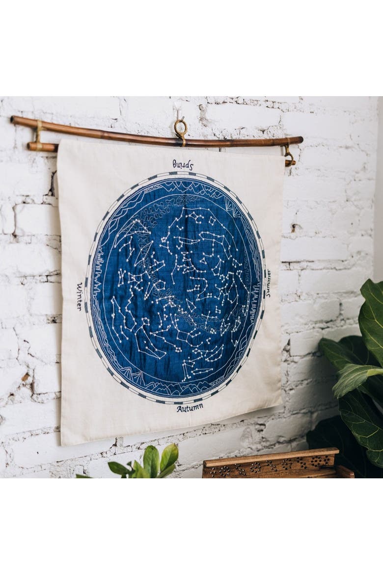 Constellation Wall Hanging, Alternate, color, Blue