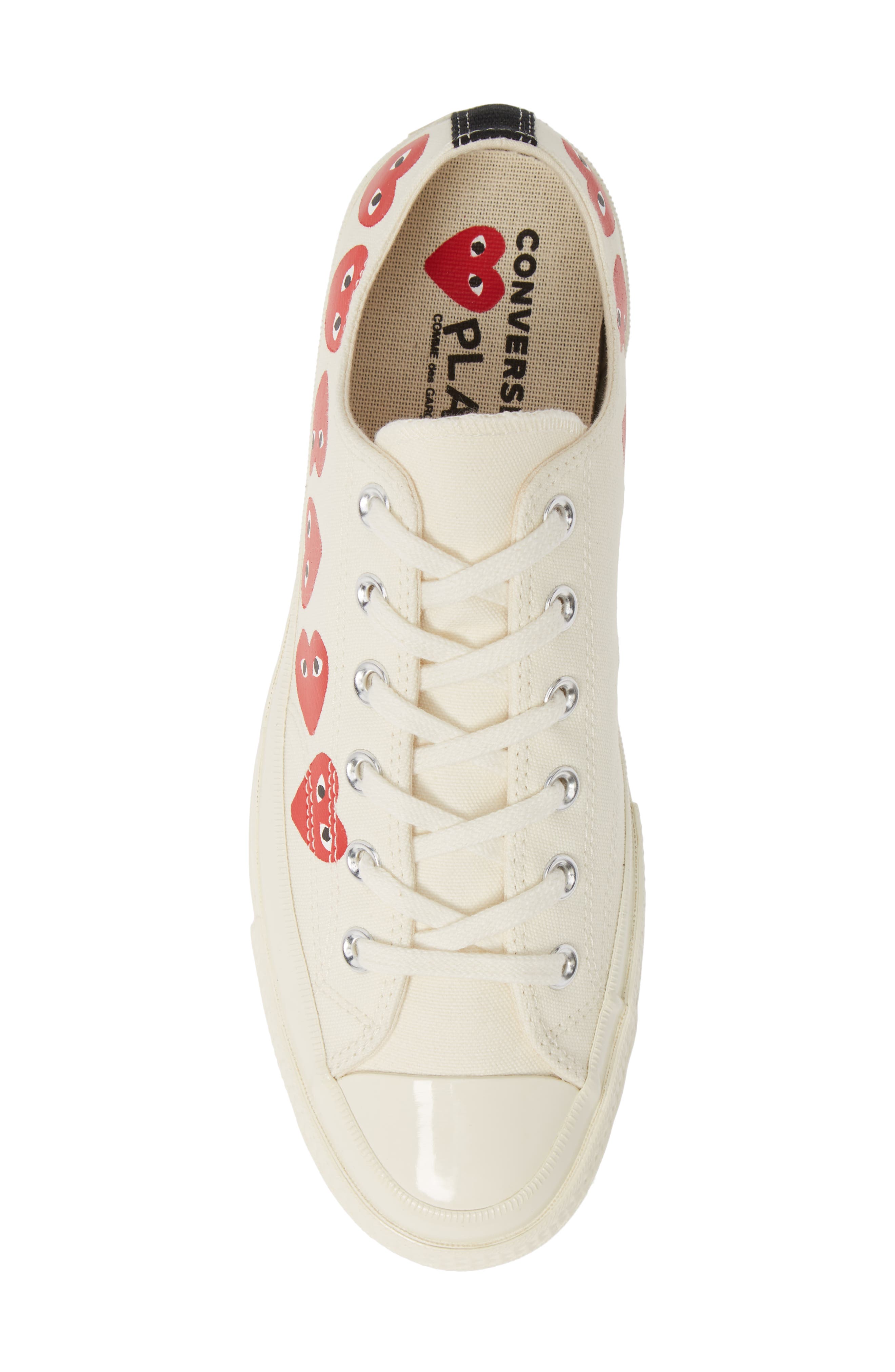 Comme des Garçons PLAY x Converse Chuck Taylor<sup>®</sup> Low Top Sneaker, Alternate, color, 