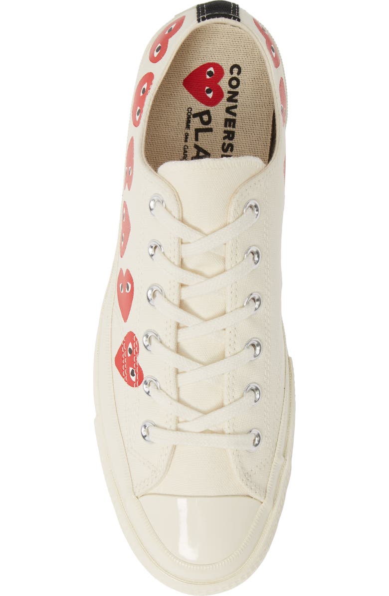 Comme des Garçons PLAY x Converse Chuck Taylor<sup>®</sup> Low Top Sneaker, Alternate, color,