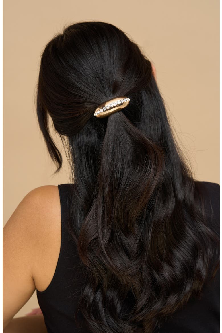 Rhinestone Cloud Cuff Hair Tie (Limited Edition), Alternate, color, GOLD