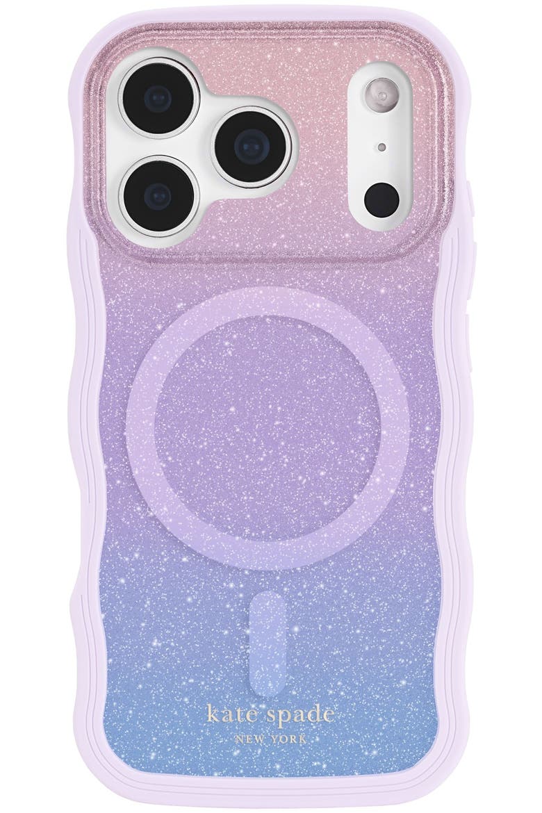 Wavy MagSafe Case, Alternate, color, Pink Multicolor