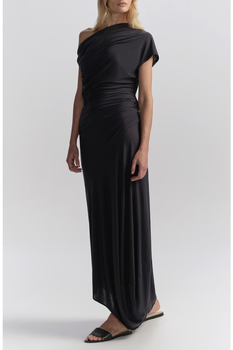 Halle Jersey Midi Dress, Alternate, color, NIGHT BLUE