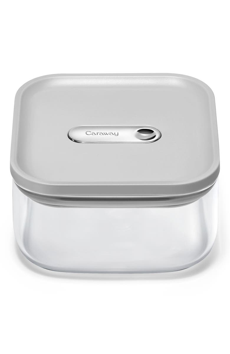 CARAWAY Small 0.9-Quart Airtight Storage Container, Main, color, Gray