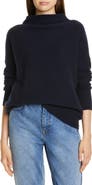 Vince Boiled Cashmere Funnel Neck Pullover