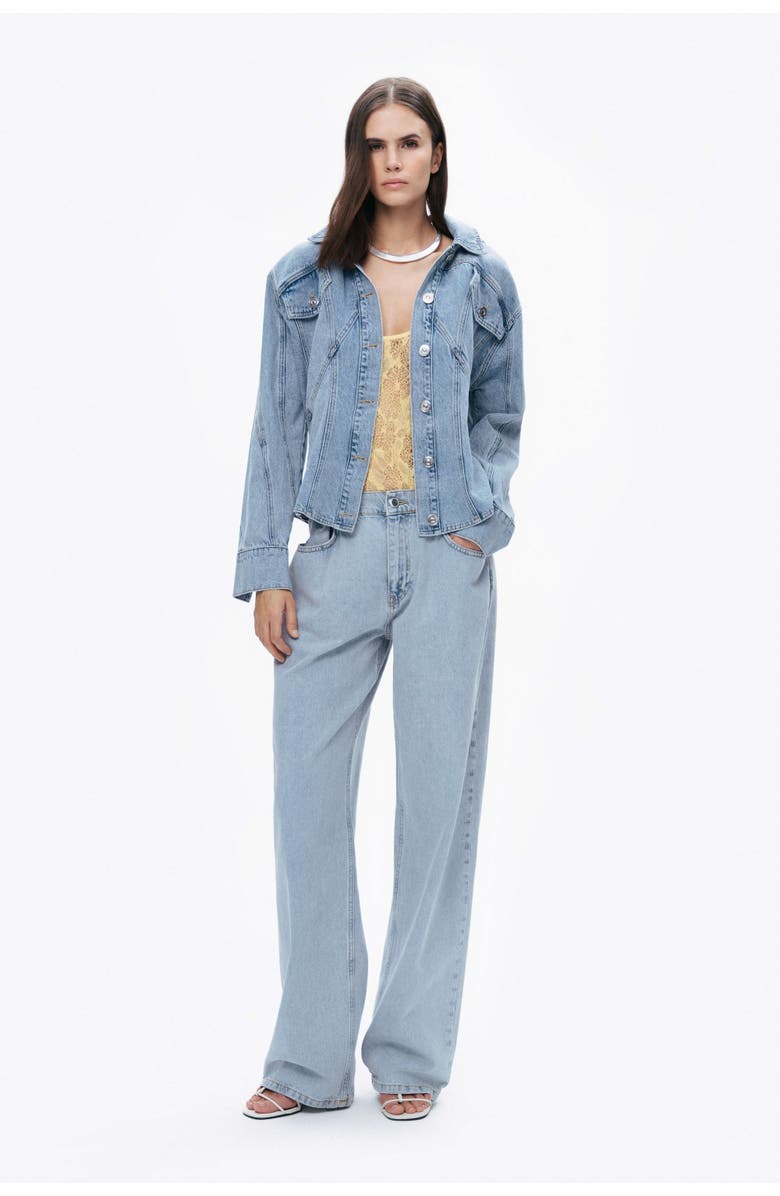 Nocturne Hooded Denim Jacket, Main, color, 