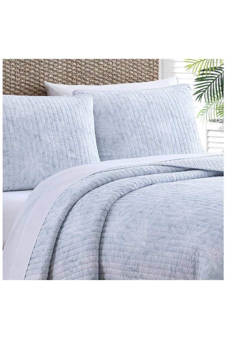 Makena Cotton Quilt & Sham Set, Alternate, color, BLUE CANAL