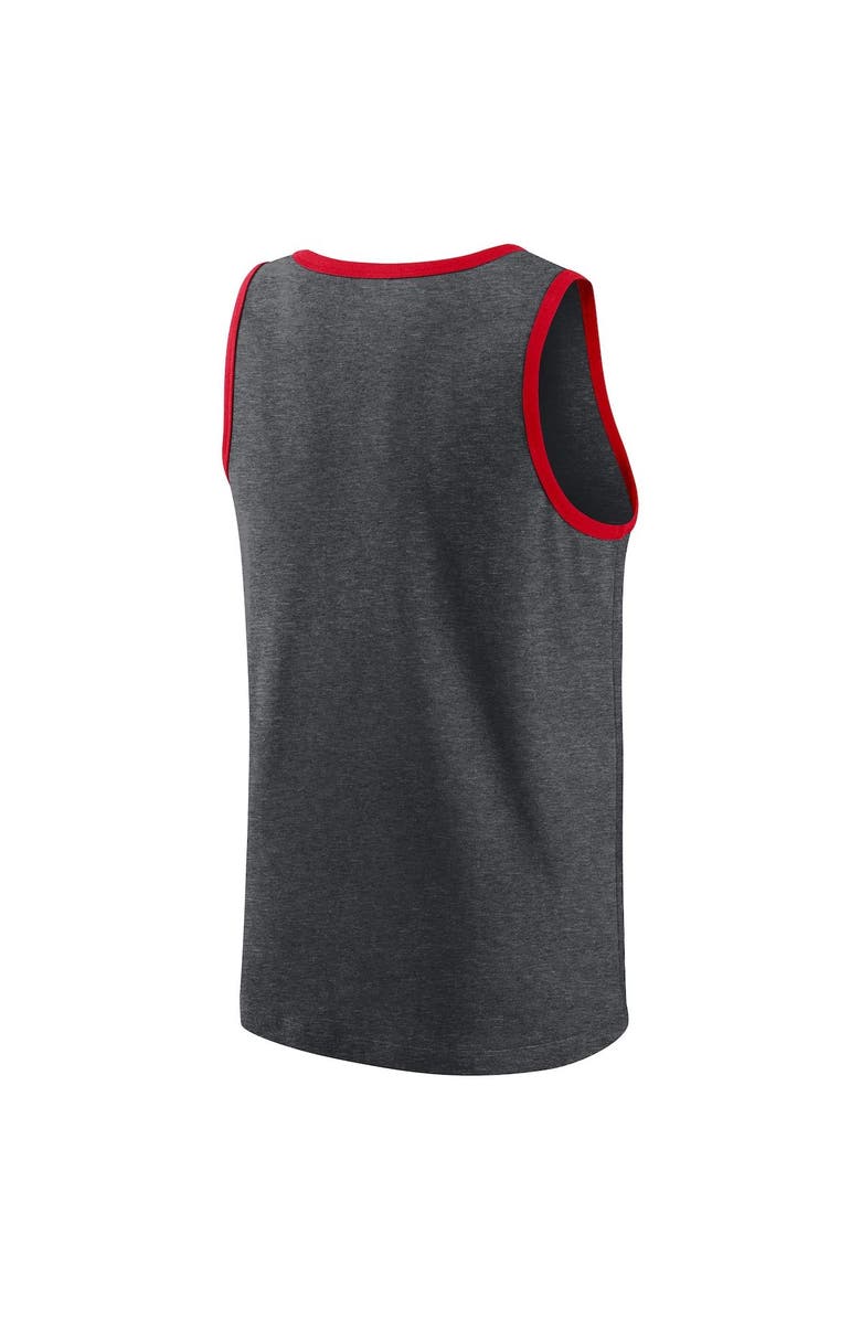 Nike Men's Nike Heathered Charcoal Kansas City Chiefs Tri-Blend Tank Top, Alternate, color, 