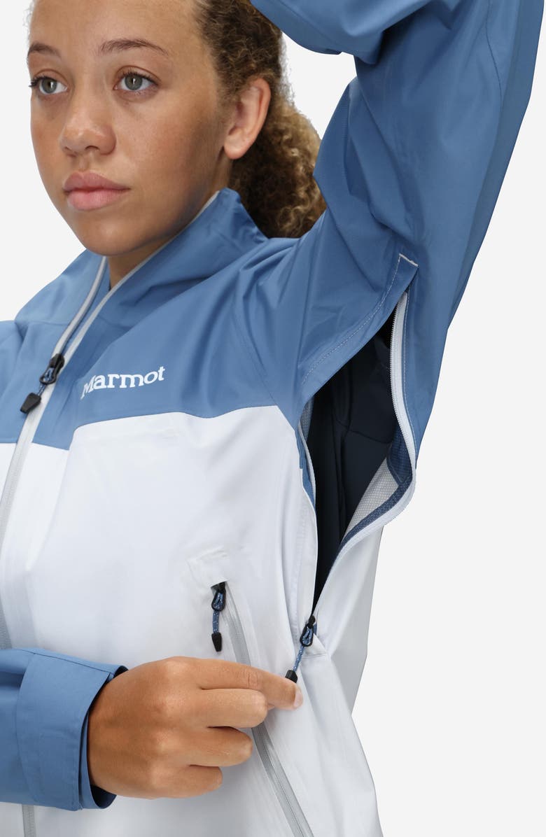 Marmot Minimalist Pertex<sup>®</sup> Waterproof Hooded Jacket, Alternate, color, Rain Cloud/ Vapor