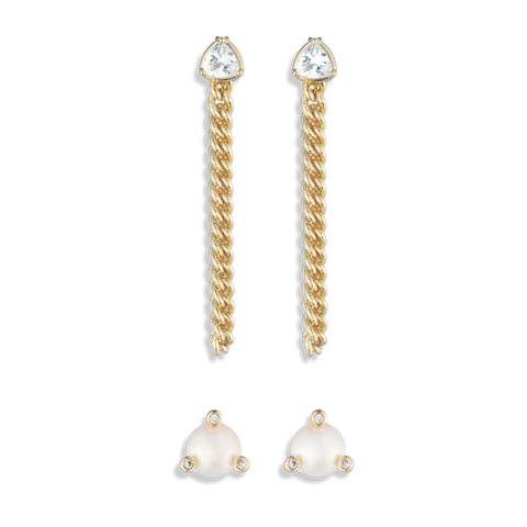 xSarah & Hollie Lemon Drop Earring Set of 2