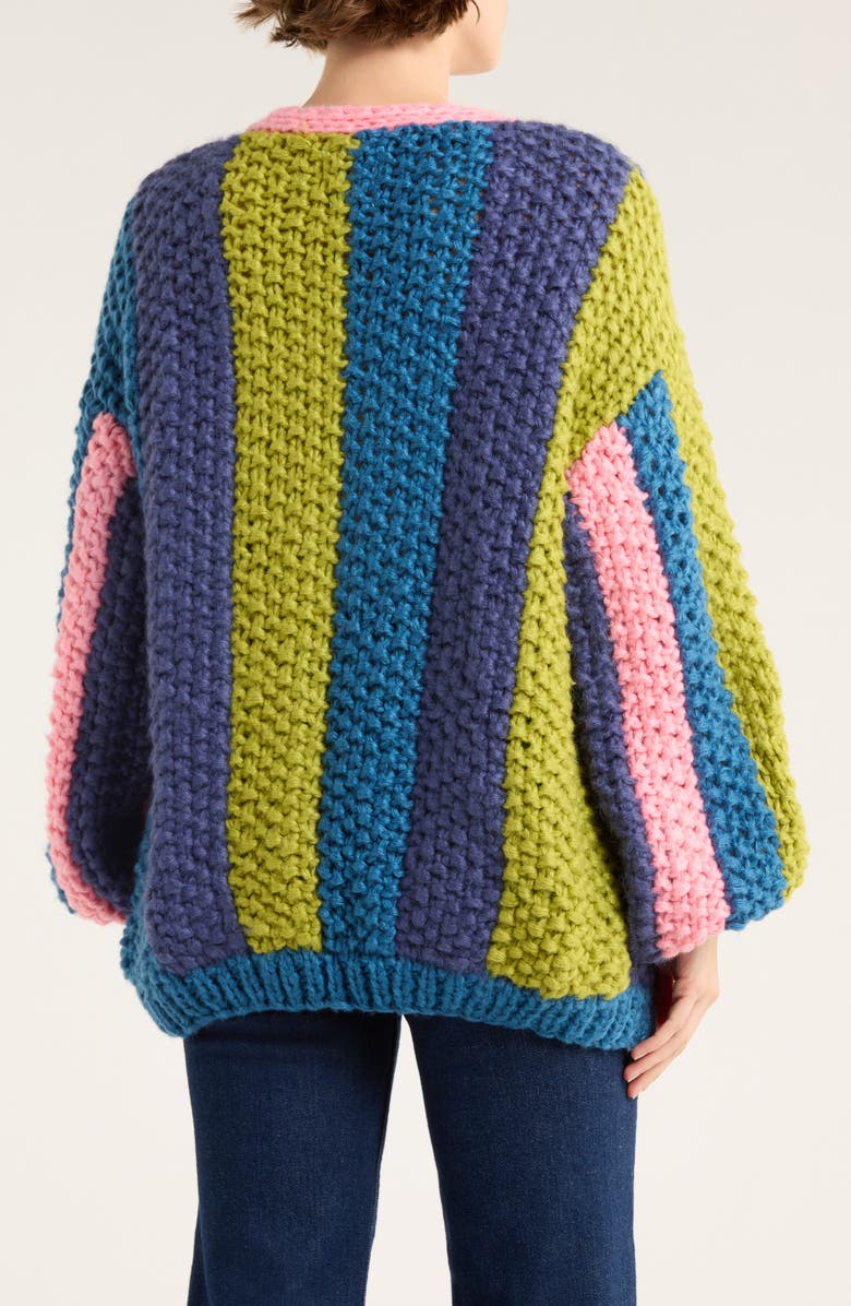 FRNCH Lobelia Handknit Cardigan, Alternate, color, Multi Color