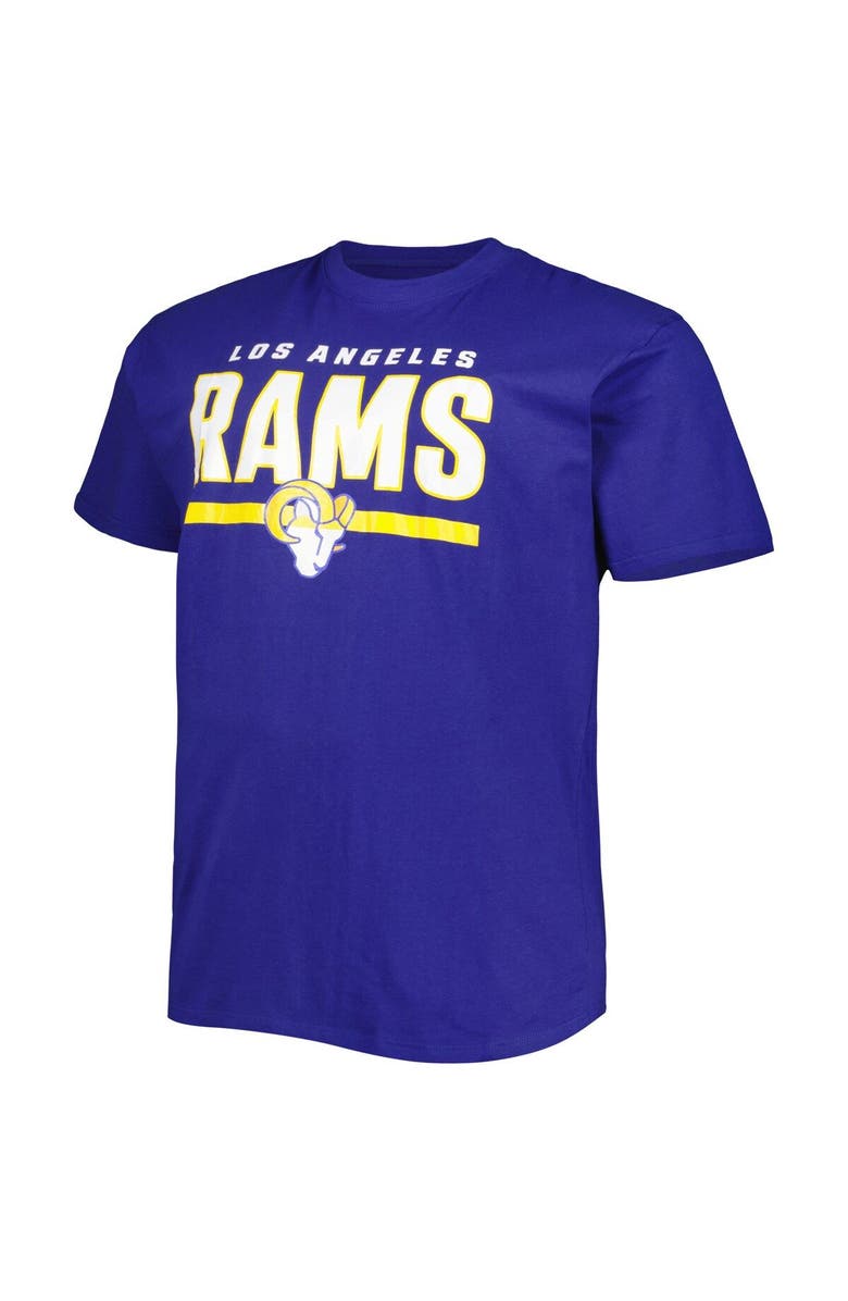 FANATICS Men's Fanatics Branded Royal Los Angeles Rams Big & Tall Speed & Agility T-Shirt, Alternate, color, 