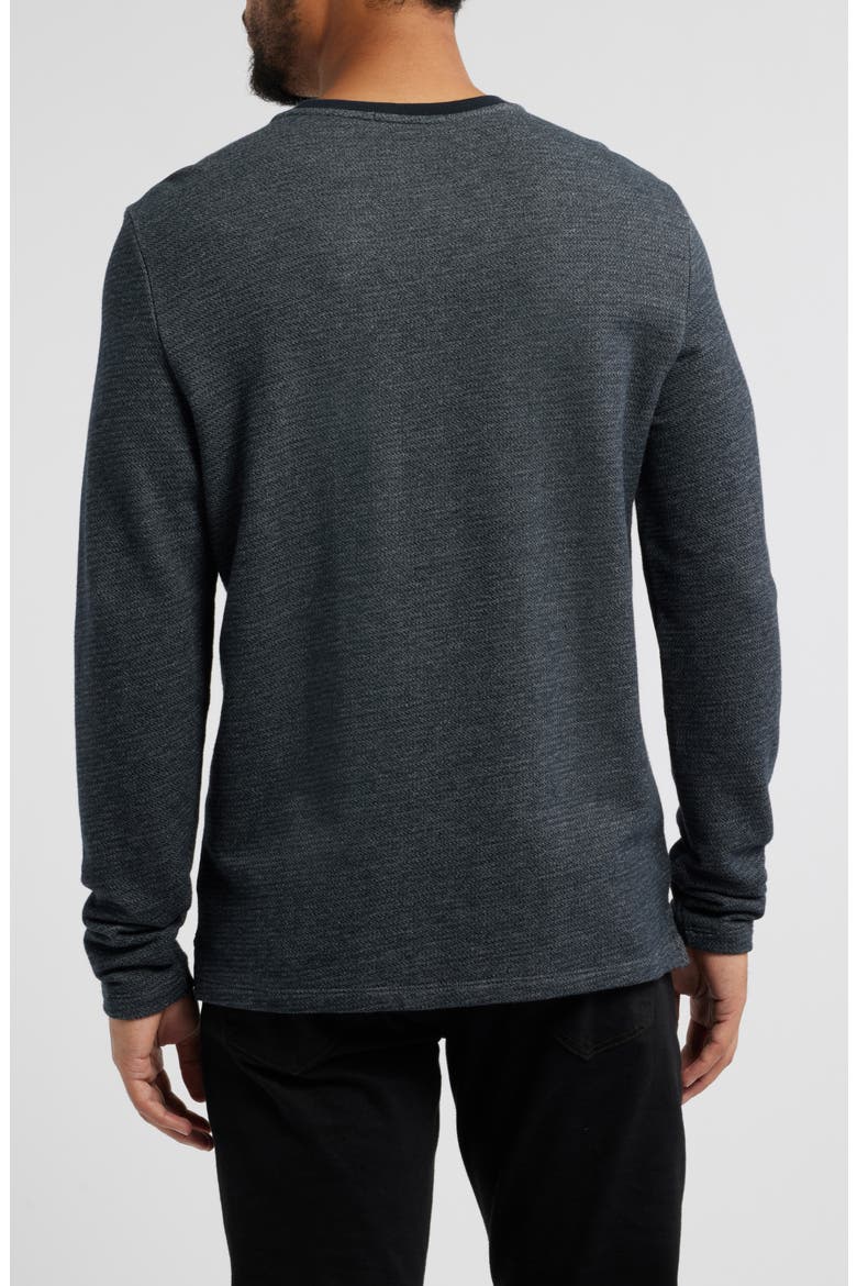 Cromer French Terry Long Sleeve T-Shirt, Alternate, color, BLACK