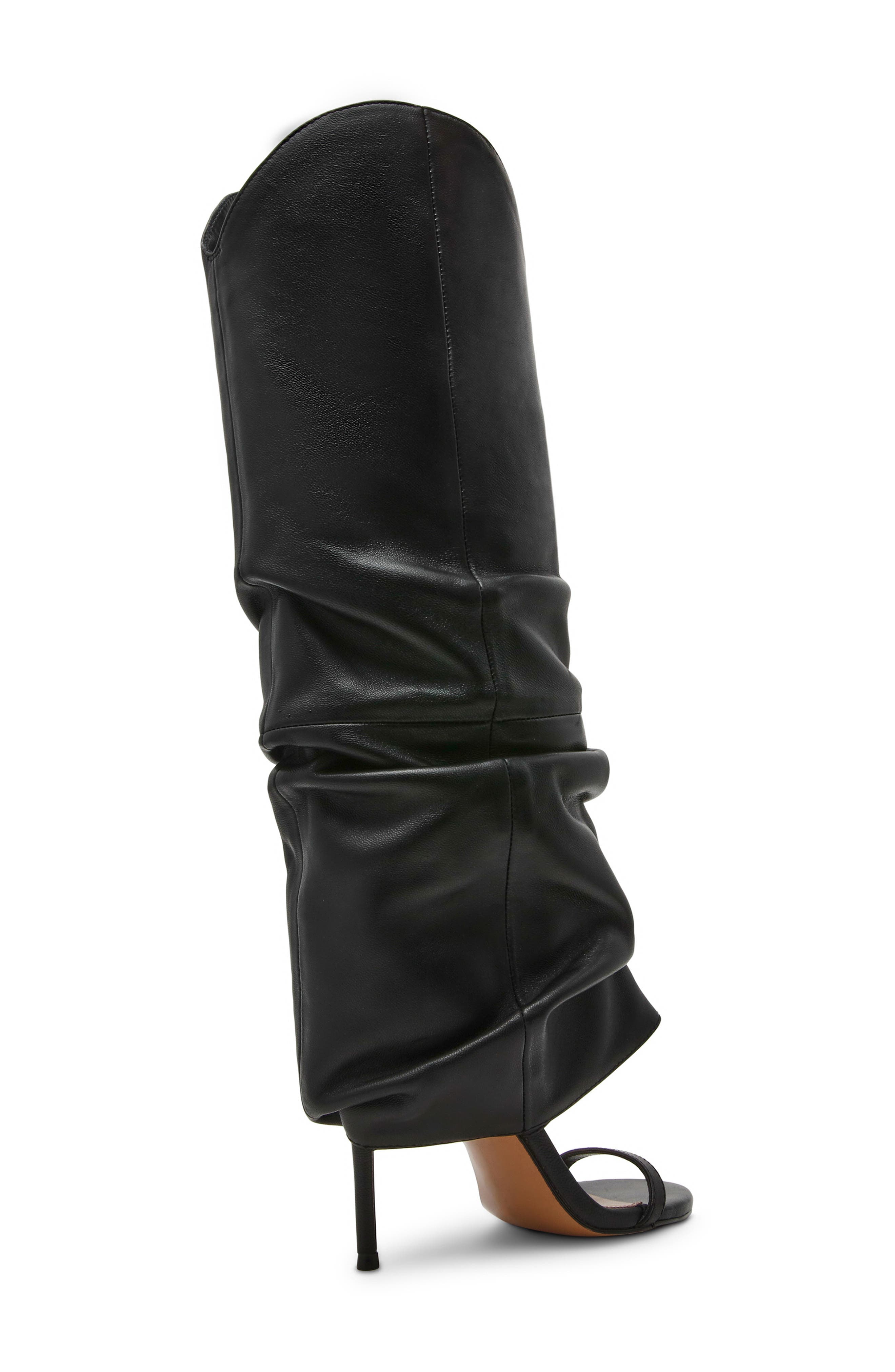 Steve Madden Ravine Knee High Boot, Alternate, color, Black Leather