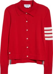 Thom Browne 4-Bar Jersey Stitch Cardigan