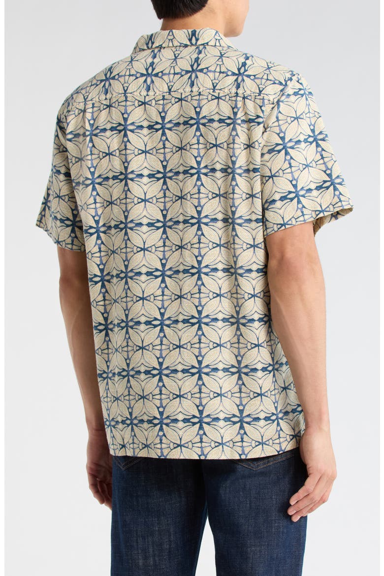Floral Camp Shirt, Alternate, color, NATURAL MULTI PRINT