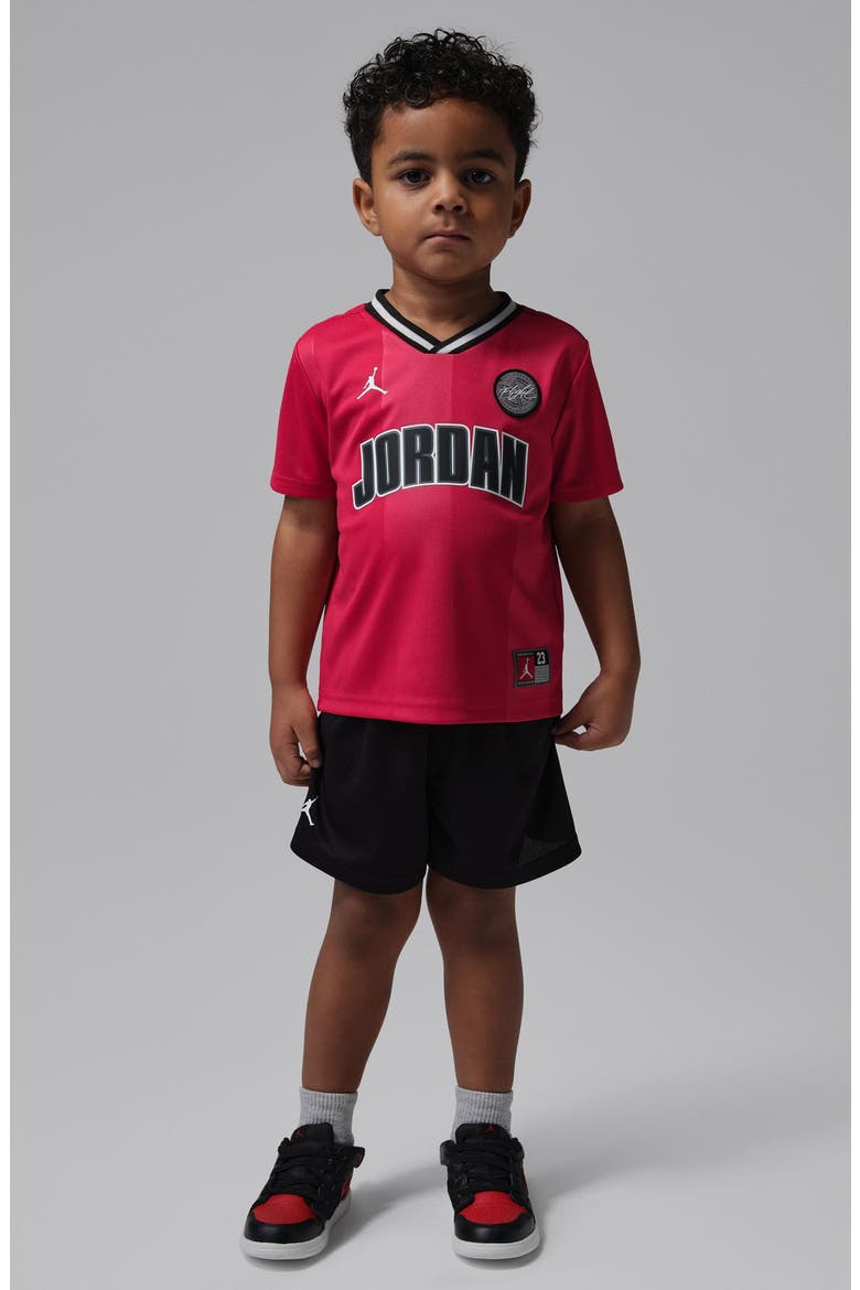 Kids' Sport Jersey & Mesh Shorts Set, Alternate, color, BLACK