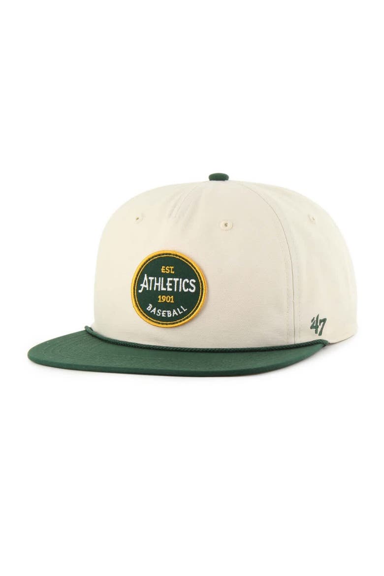 Men's '47  Cream Athletics Payson Captain Adjustable Hat, Main, color, Cream