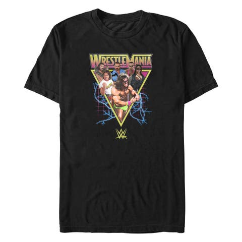 Men's WWE Retro Wrestlers Triangle  Graphic T-Shirt