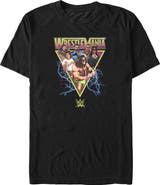 WWE Men's WWE Retro Wrestlers Triangle  Graphic T-Shirt
