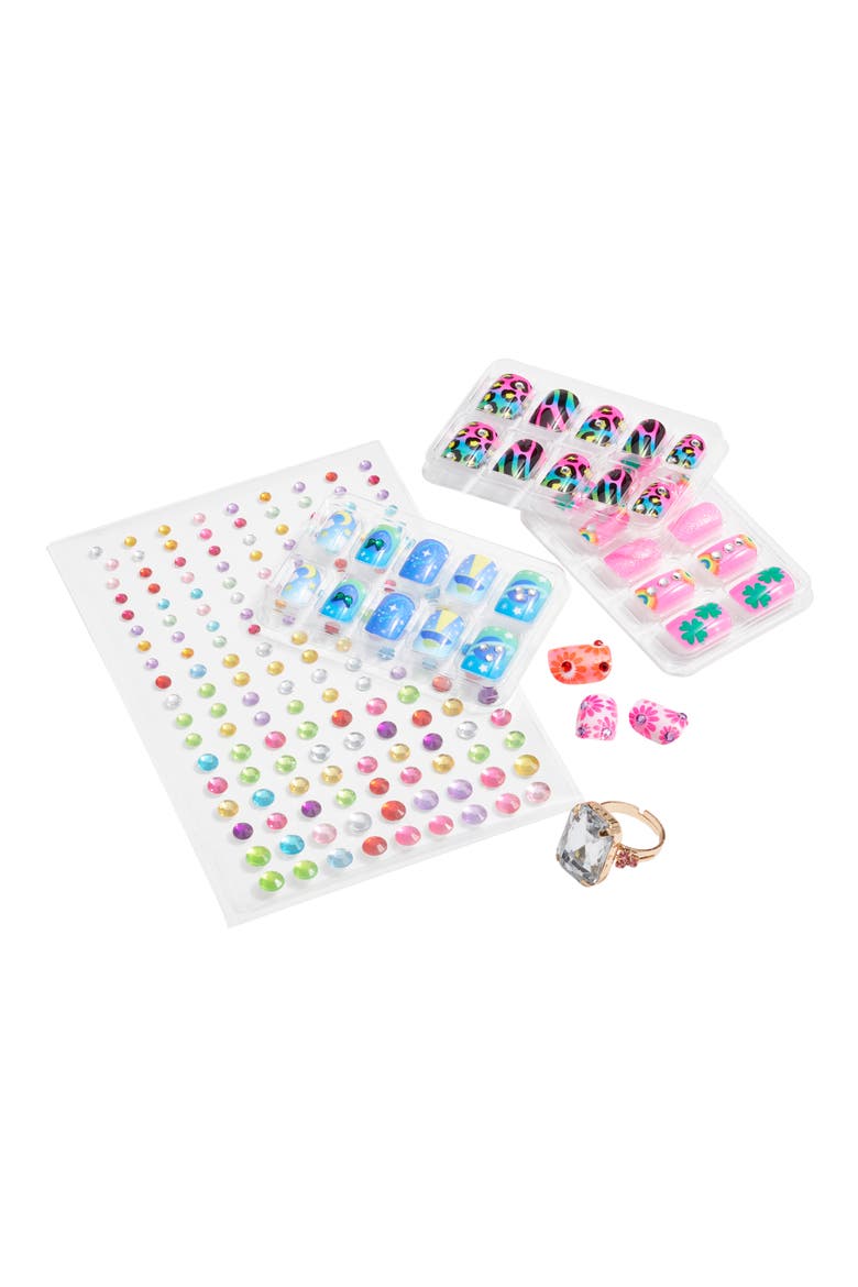 Kids' Days Of The Week Press-On Nail Kit, Alternate, color, MULTI