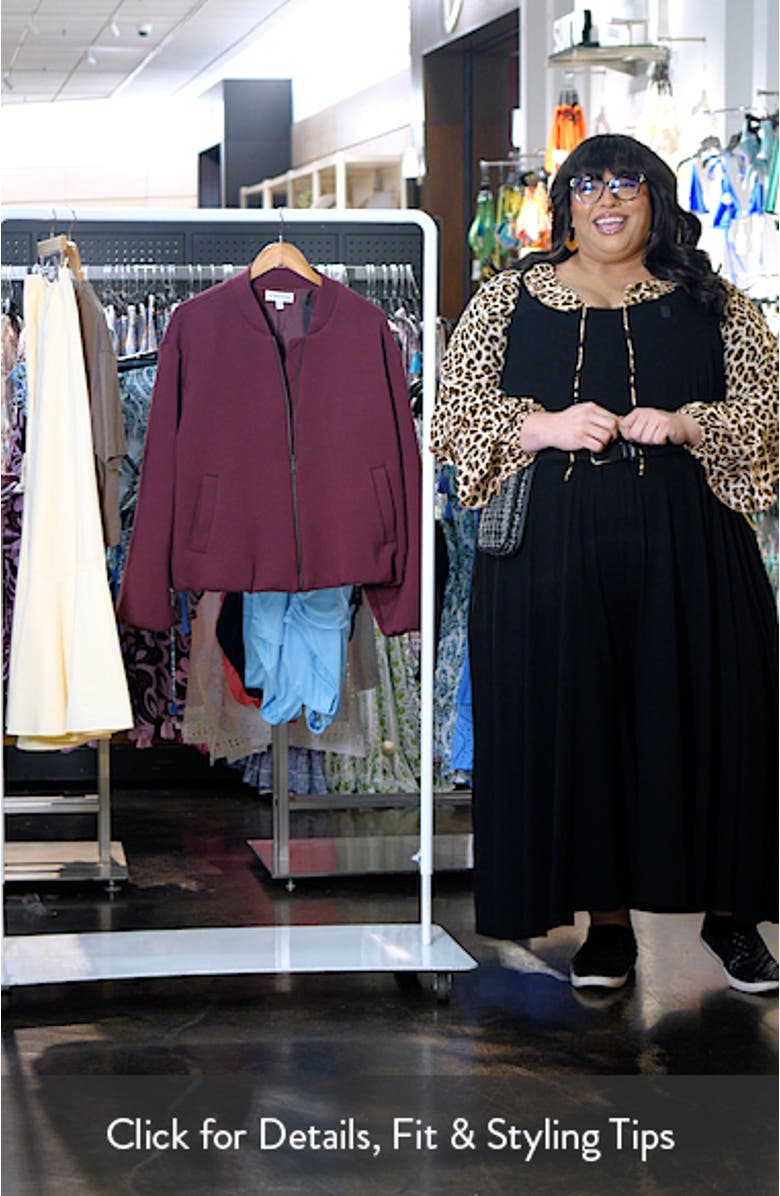 Scuba Knit Bomber Jacket, sales video thumbnail