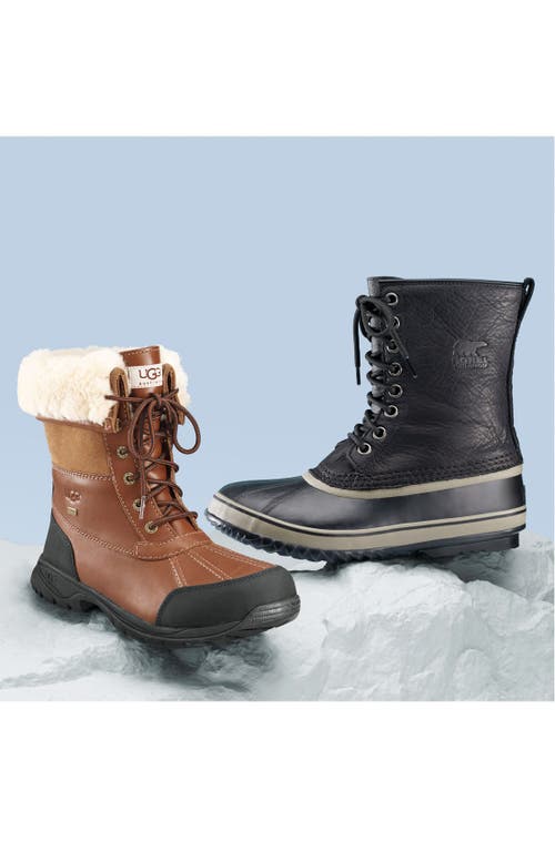Ugg Men's Butte Waterproof Leather Cuffed Boots