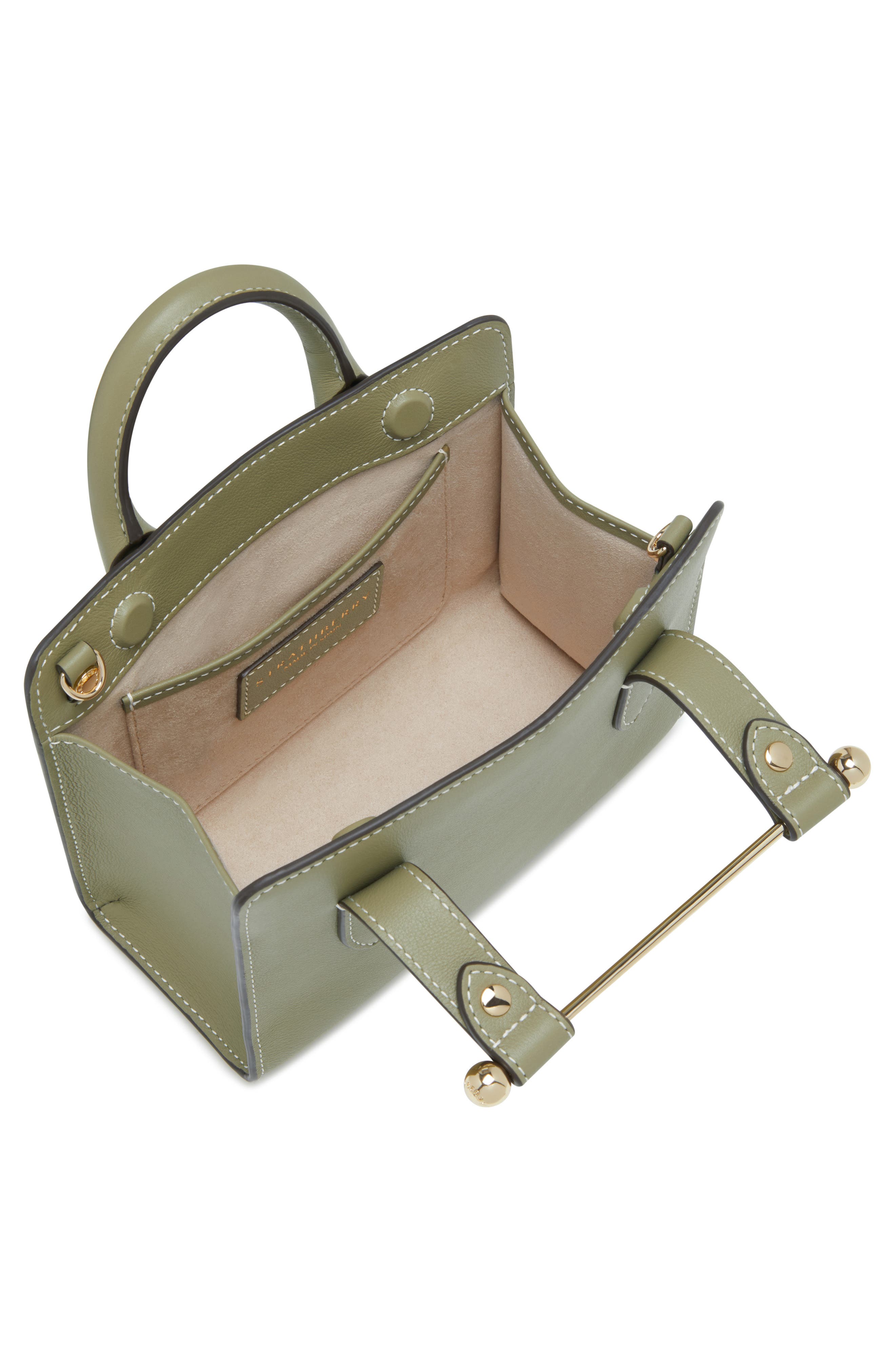 Strathberry Nano Leather Tote, Alternate, color, Pistachio