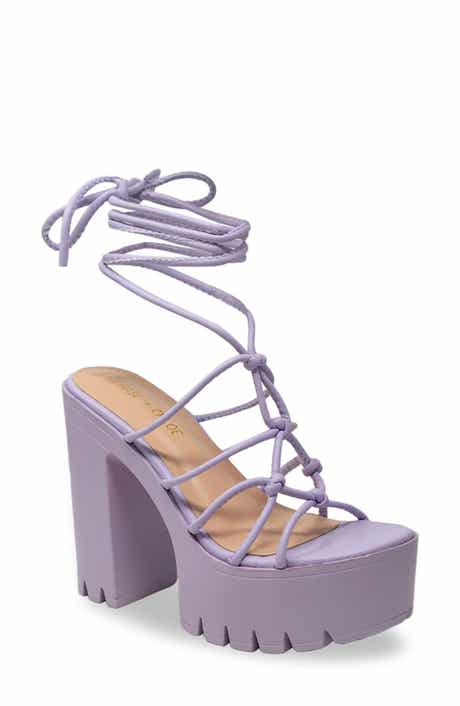 Knotted Ankle Wrap Platform Sandal