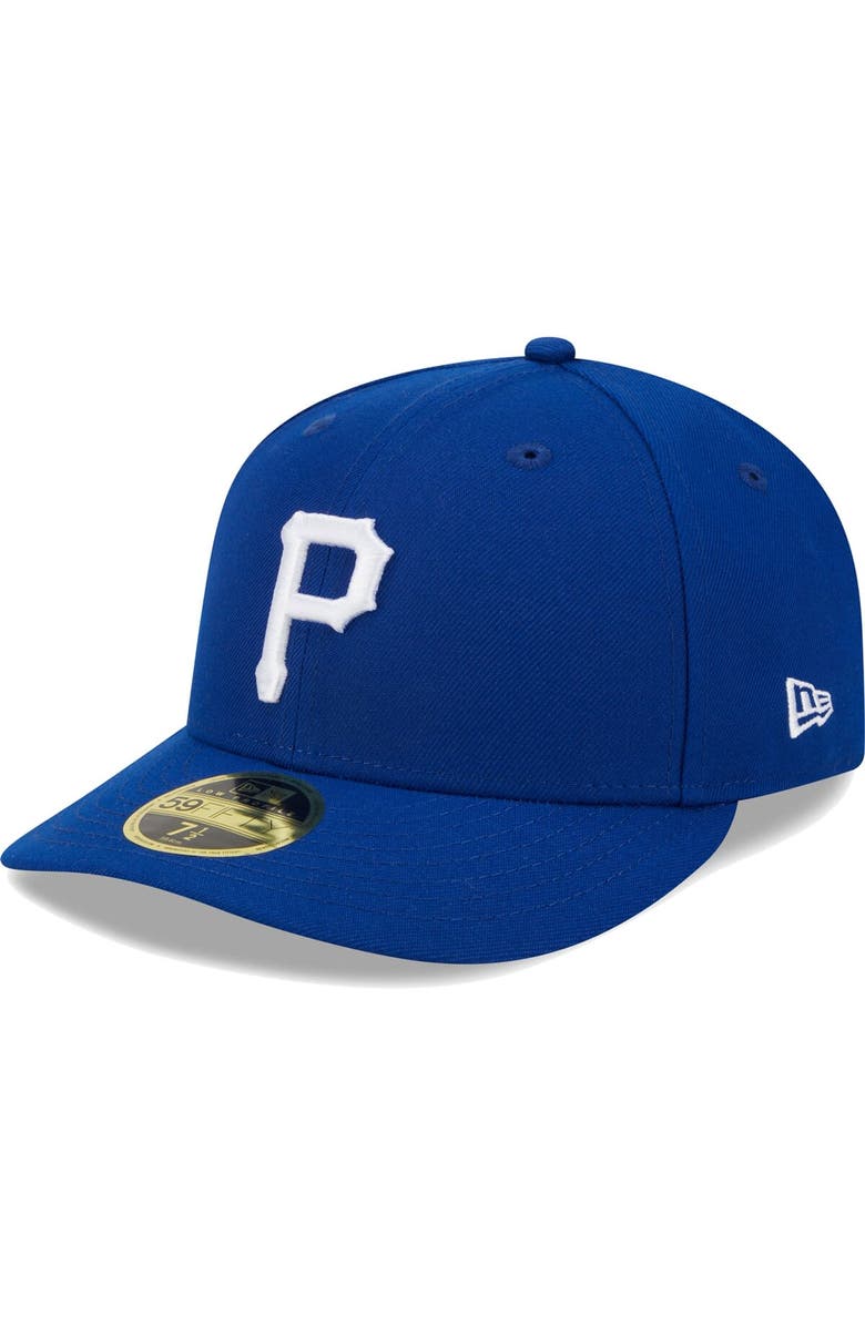New Era Men's New Era Royal Pittsburgh Pirates White Logo Low Profile 59FIFTY Fitted Hat, Alternate, color,