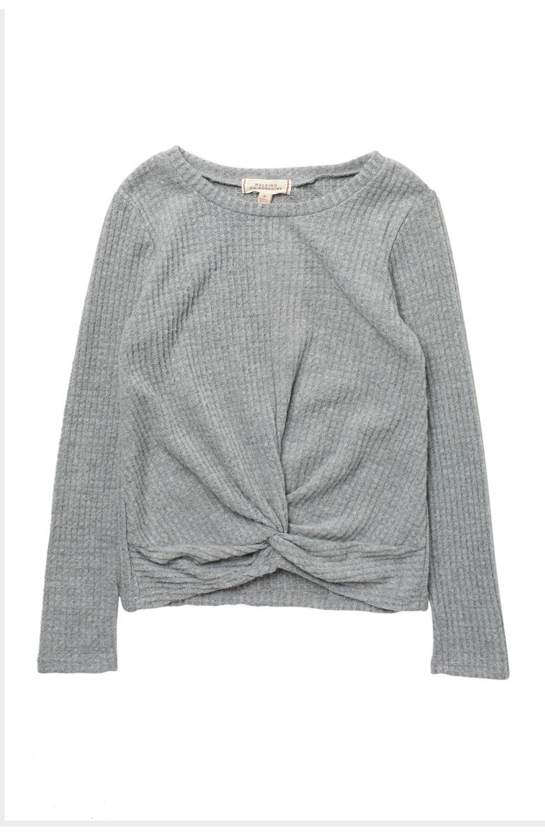 Walking on Sunshine Long Sleeve Twist Top, Main, color, 