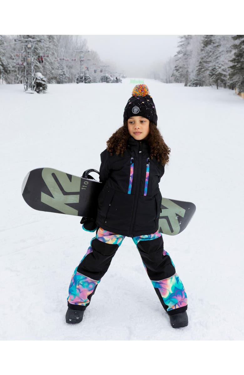 Deux par Deux Girl Two-Piece Teknik Snowsuit, Alternate, color, Rainbow Heart Print