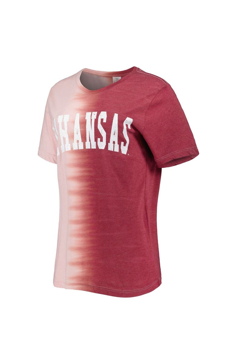 GAMEDAY COUTURE Women's Gameday Couture Cardinal Arkansas Razorbacks Find Your Groove Split-Dye T-Shirt, Alternate, color, Cardinal