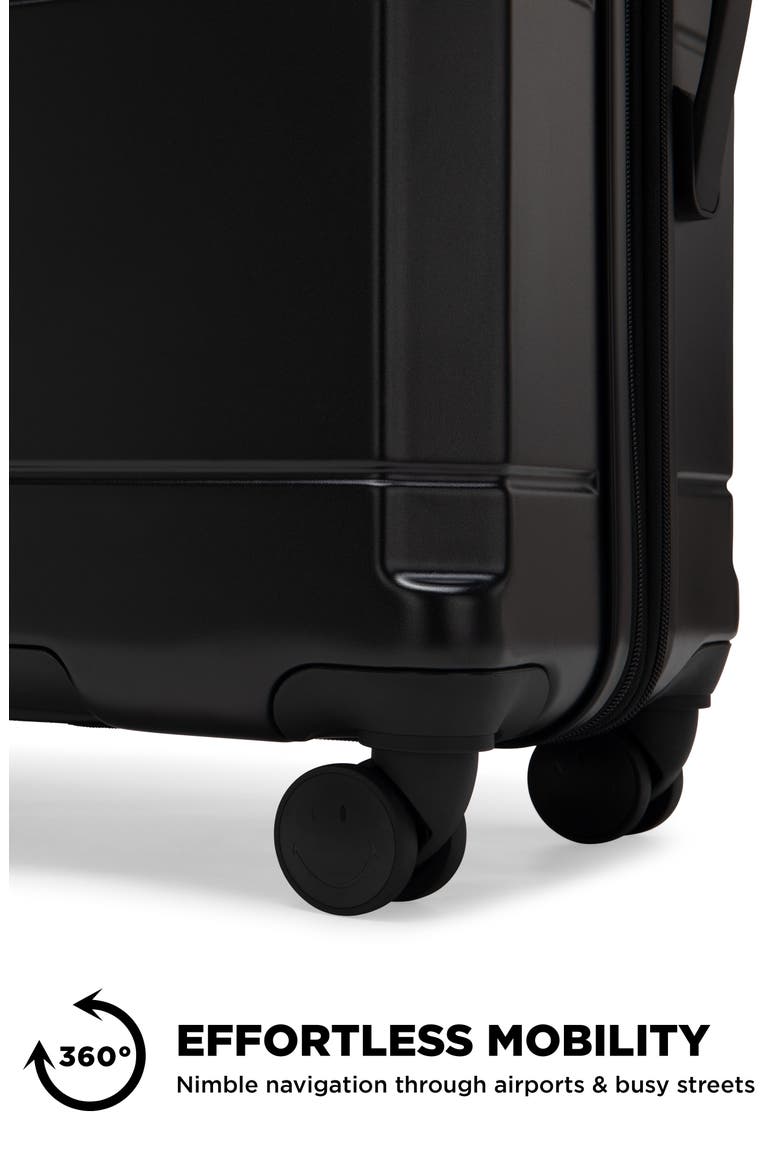 Cheerful Cruiser 3-Piece Expandable Hardside Spinner Luggage Set | Black, Alternate, color, Black