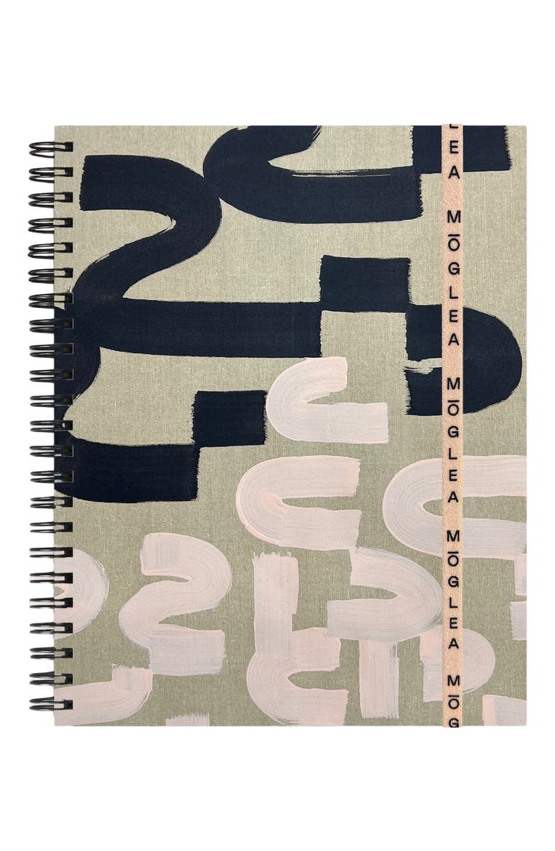 Moglea Black & Tan Medium A5 Notebook - Ruled Pages, Main, color, 