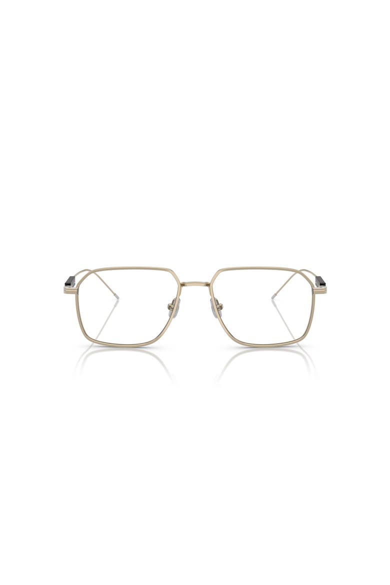 54mm Rectangle optical glasses, Alternate, color, Gold
