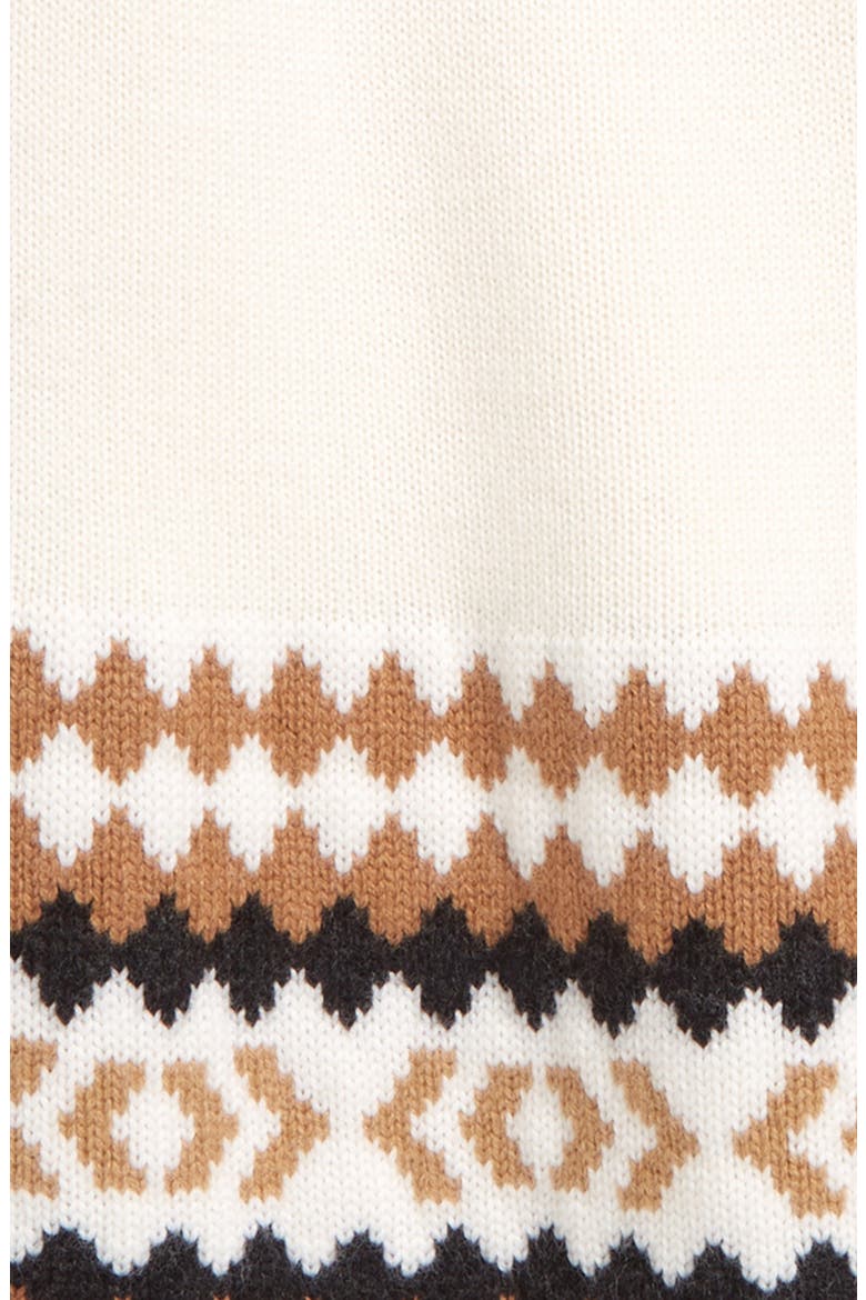 Kid's Beckie Wool Sweater Dress, Alternate, color, CAMEL IP PATTERN