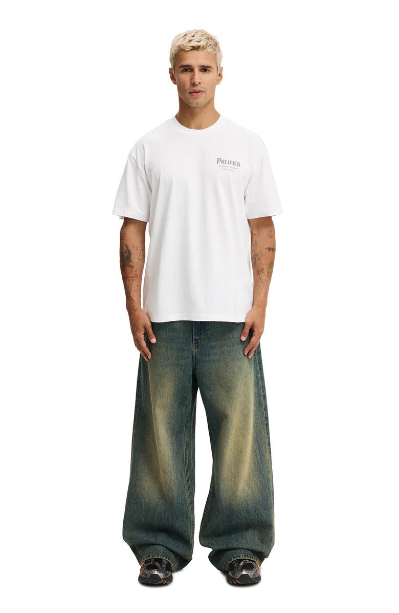 Cotton On Men's Loose Fit License T-Shirt, Alternate, color, Lcn Con White  Pacifico -