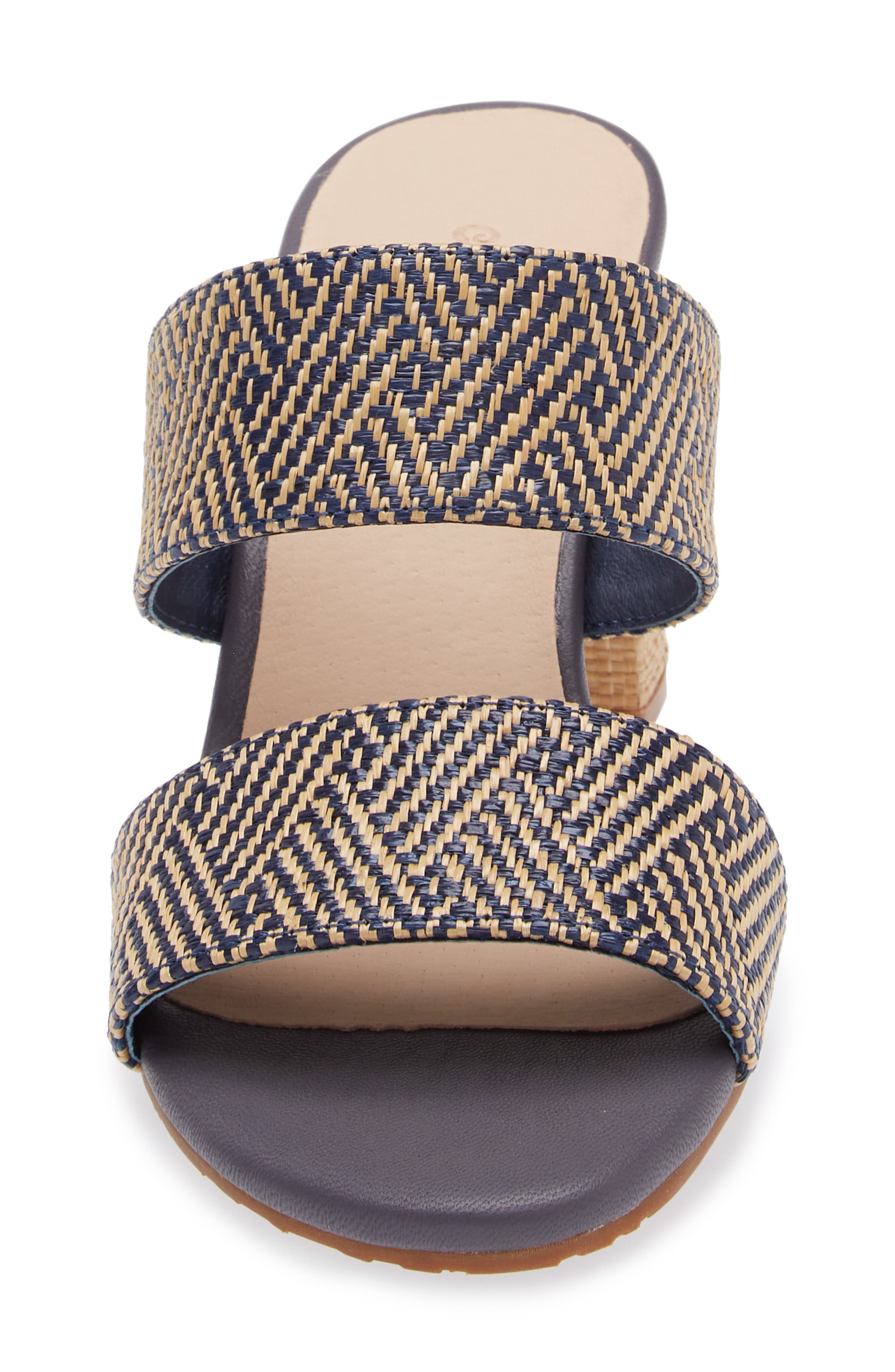 Chocolat Blu Celine Sandal, Alternate, color, Blue Combo Raffia