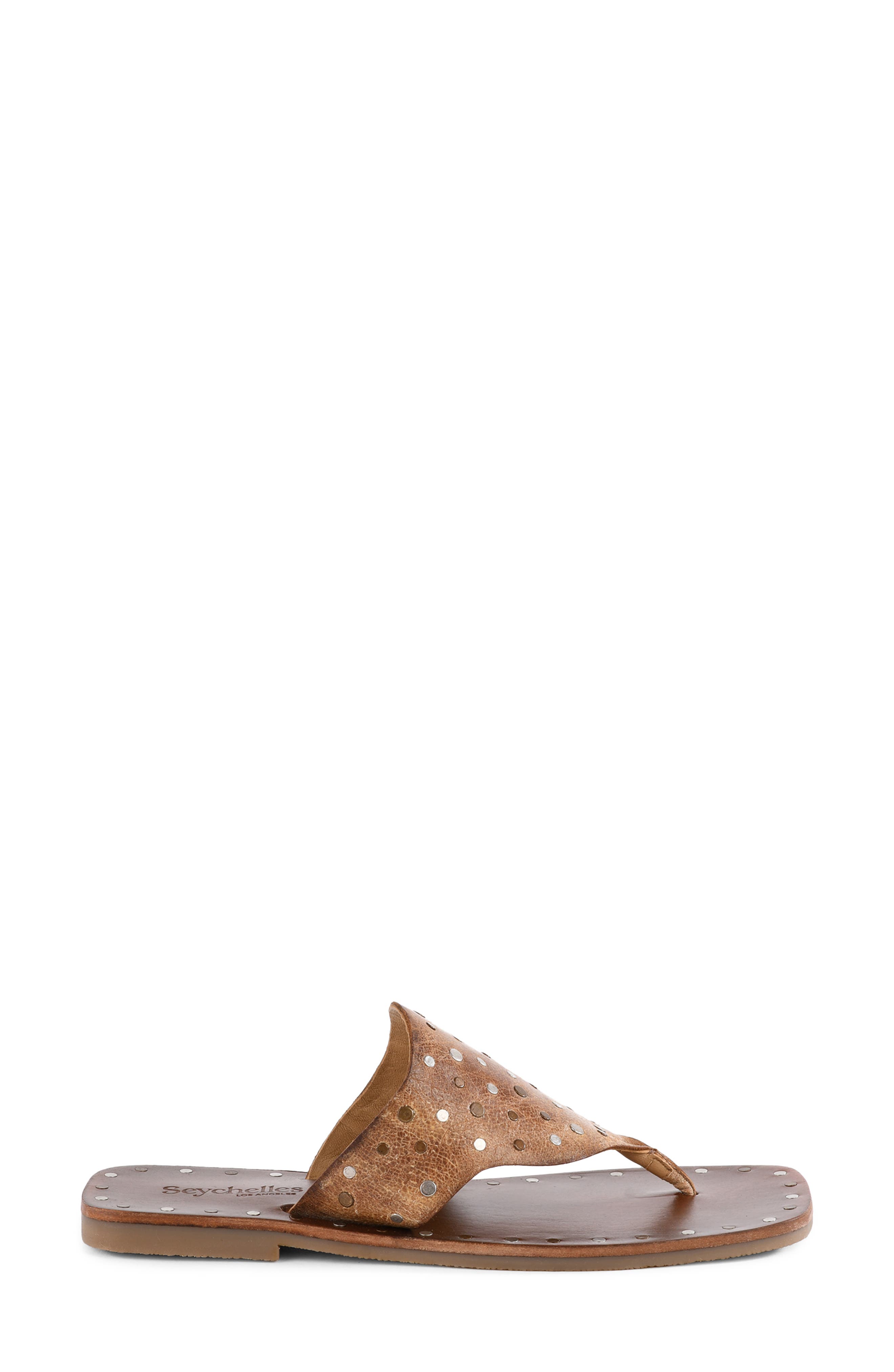 Seychelles Keep Your Secrets Studded Sandal, Alternate, color, Tan