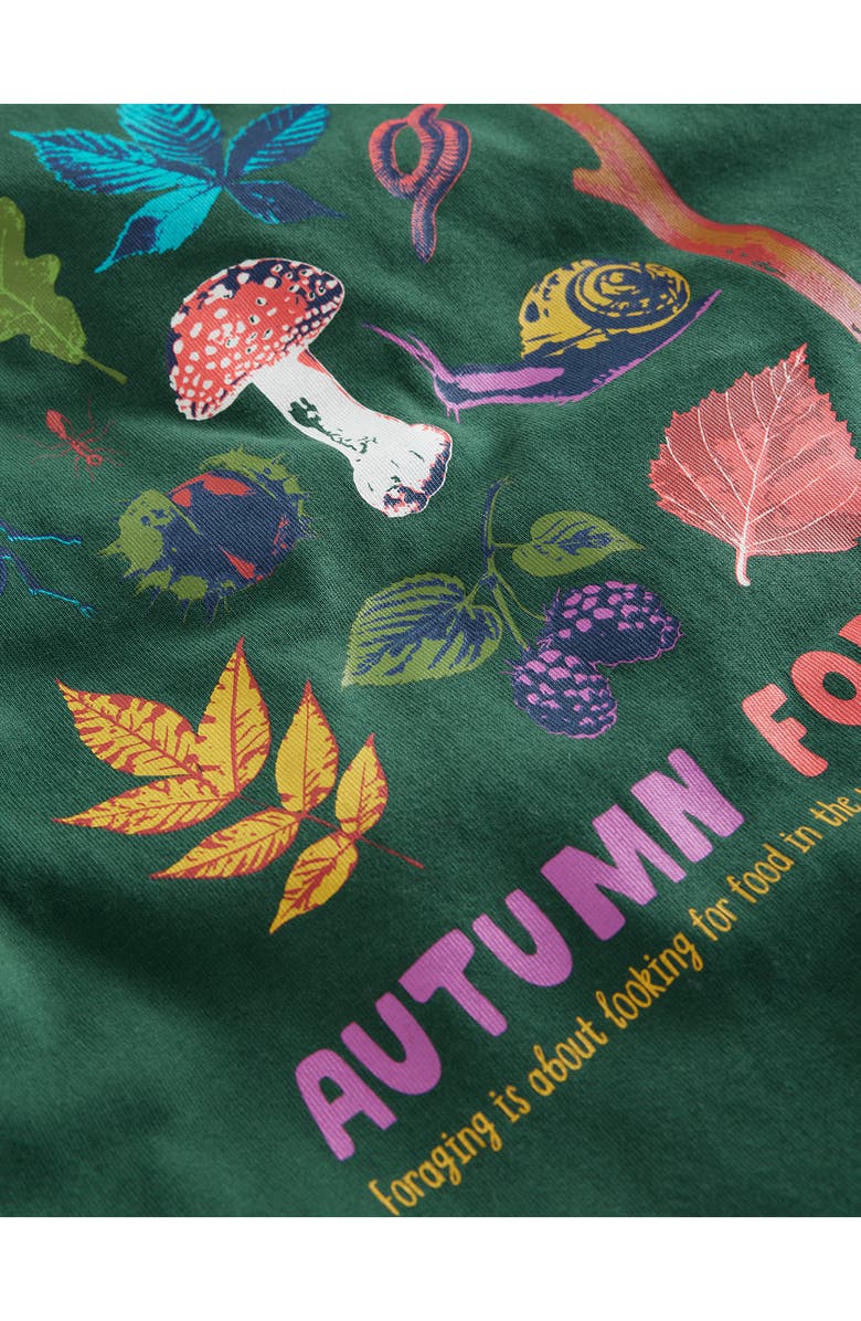 Mini Boden Kids' Autumn Foraging Long Sleeve Cotton Graphic T-Shirt, Alternate, color, 
