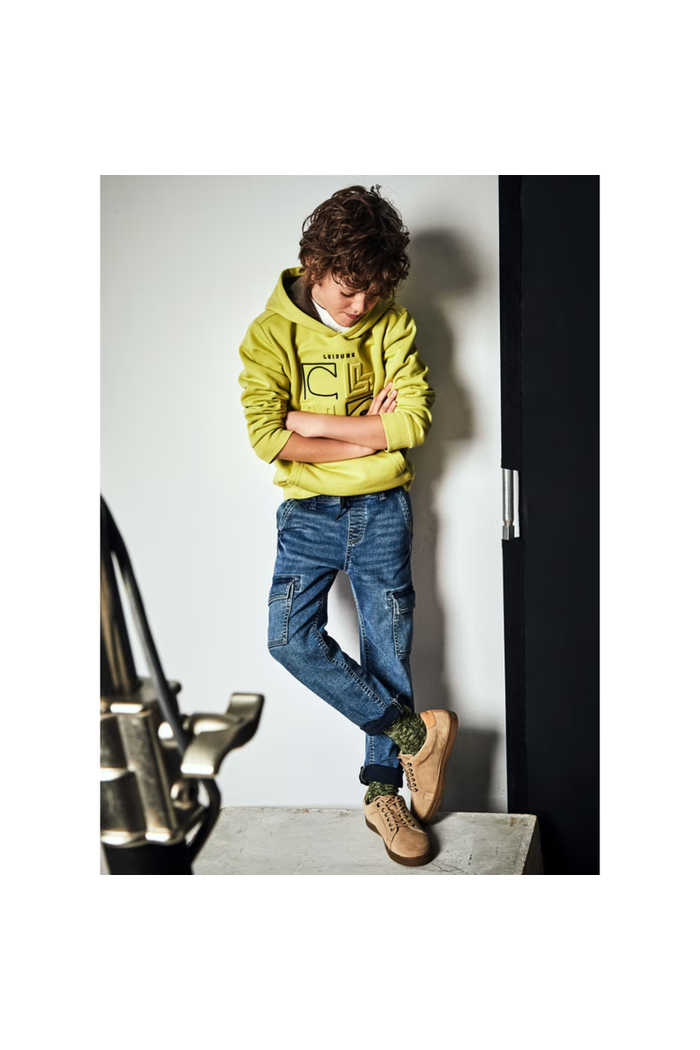 Denim Cargos, Alternate, color, Blue Denim