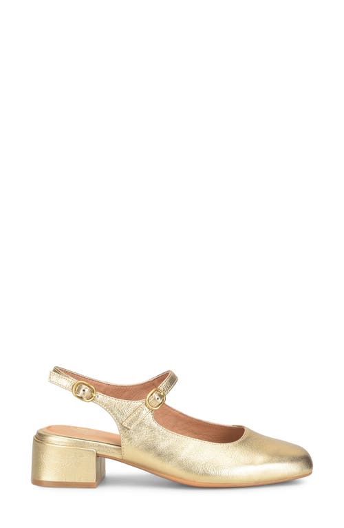 Söfft Leyla Slingback Mary Jane Pump In Gold