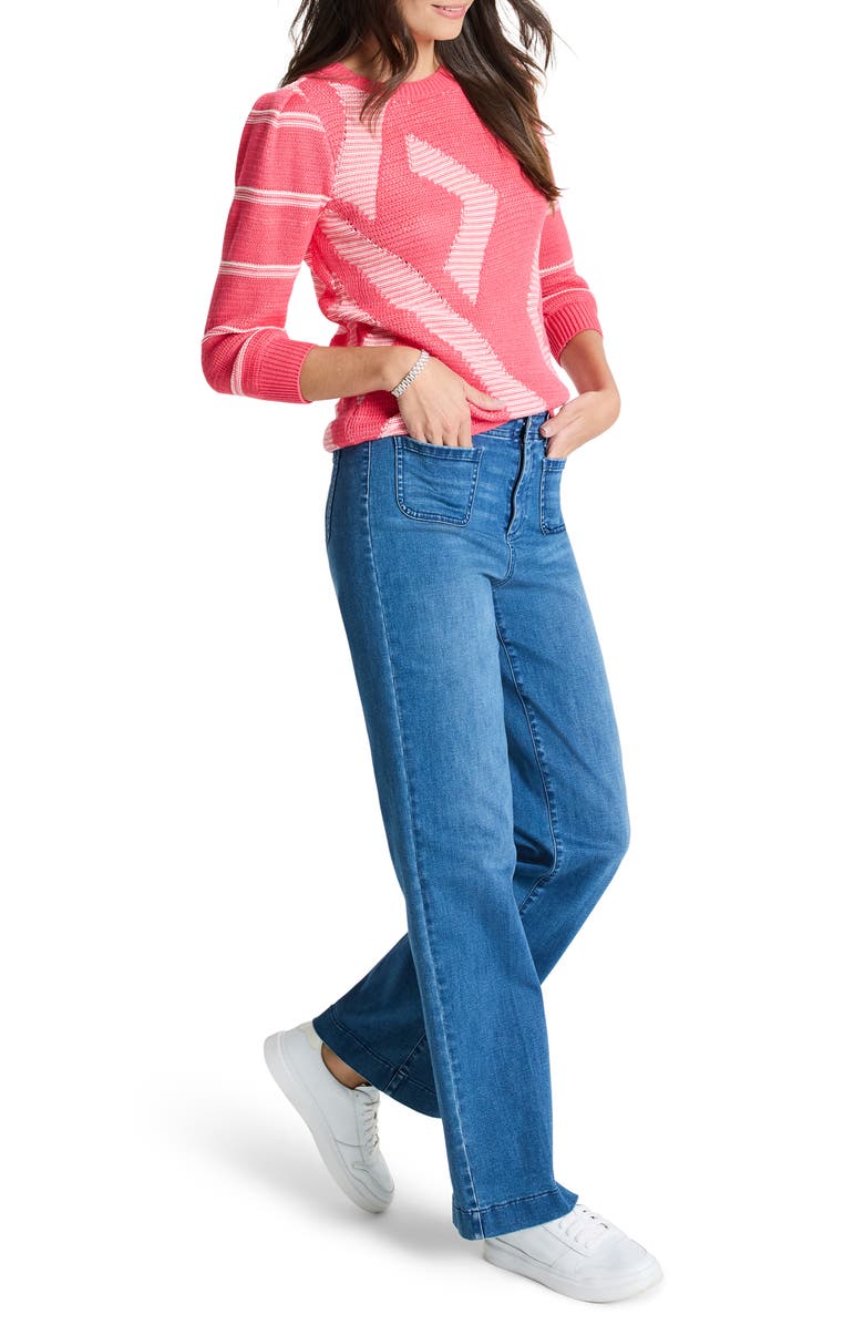 NIC+ZOE This & That Sweater, Alternate, color, Pink Multi