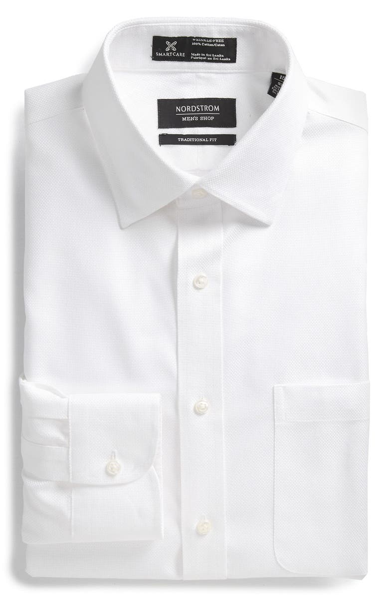 NORDSTROM MEN'S SHOP Smartcare<sup>™</sup> Traditional Fit Solid Dress Shirt, Main, color, 