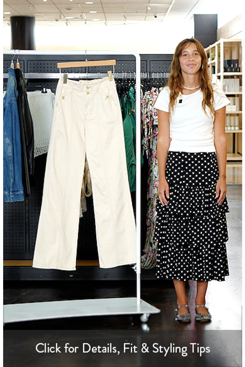 Crosbie Seamed High Waist Wide Leg Jeans video